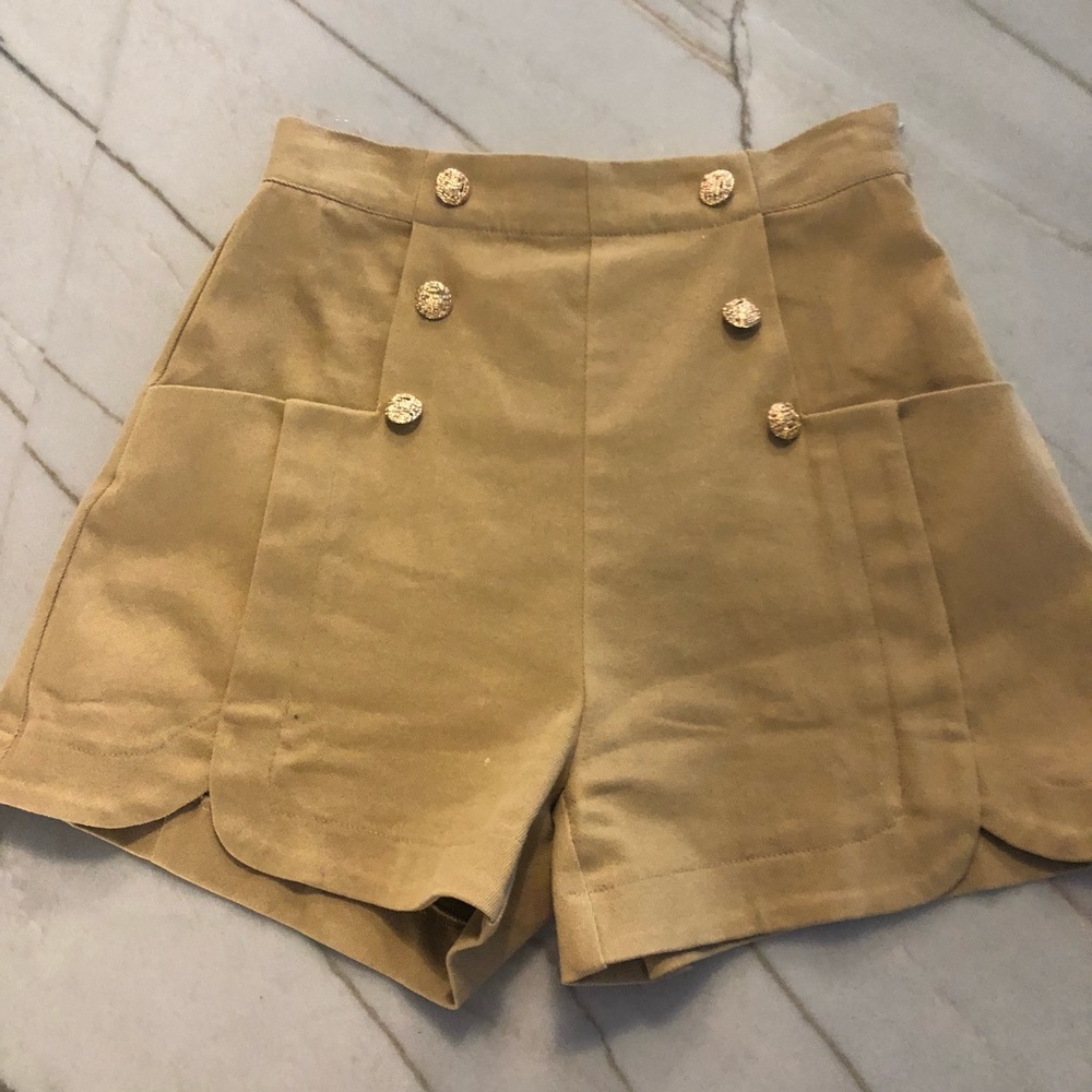 High Waist button front shorts